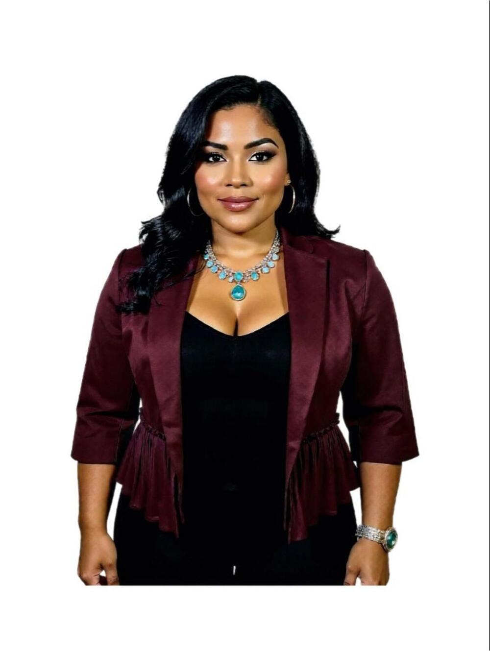 Torrid Women's Maroon Purple 3/4 sleeve Blazer sz 0 or Large Academia Work